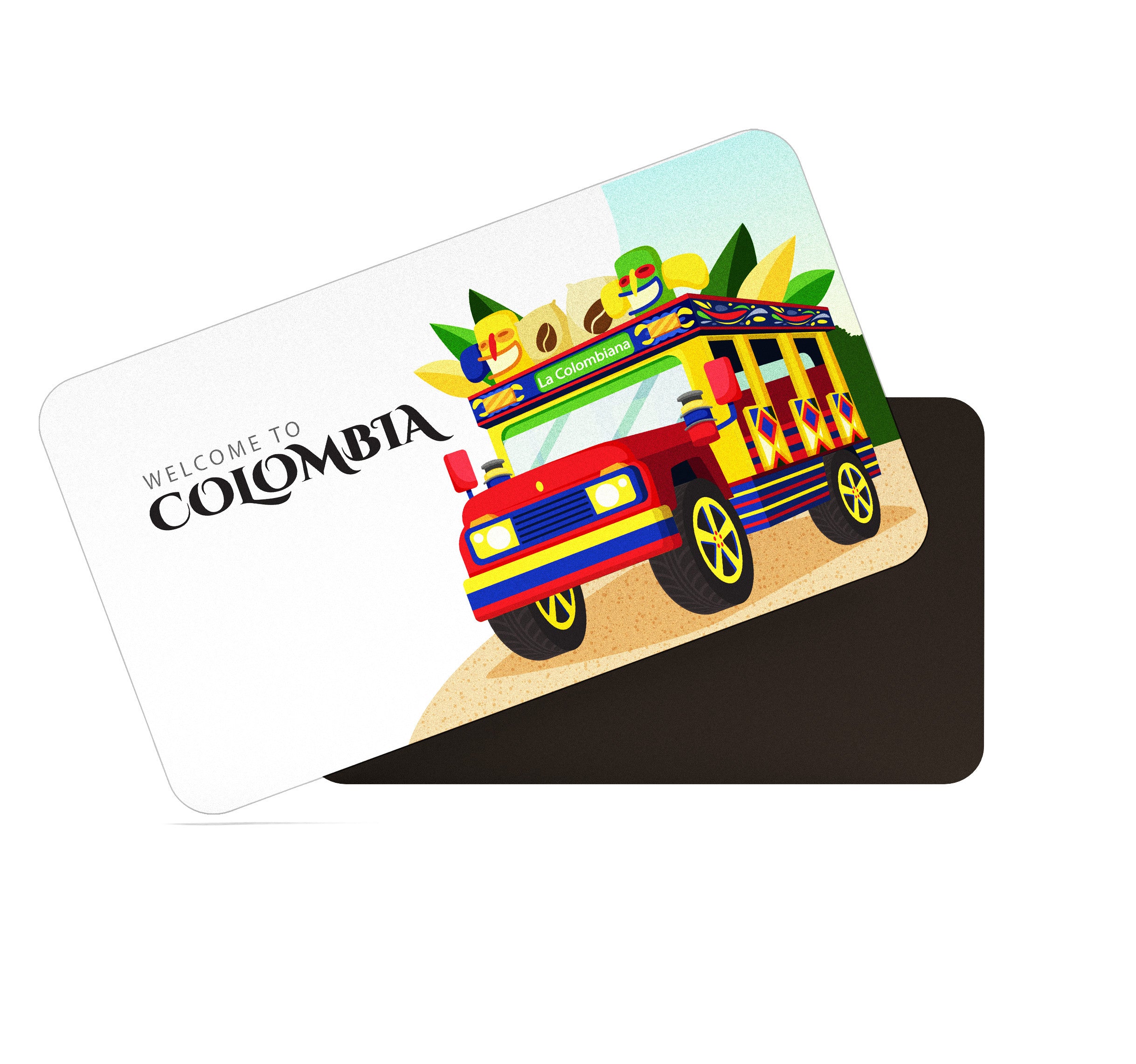 dhcrafts Rectangular Fridge Magnet Multicolor Colombia D2 Design Pack of 1 (8.6cm x 5.4cm)